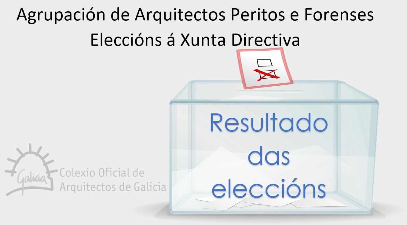 Resultado das eleccións á Xunta Directiva da Agrupación de Arquitectos Peritos e Forenses