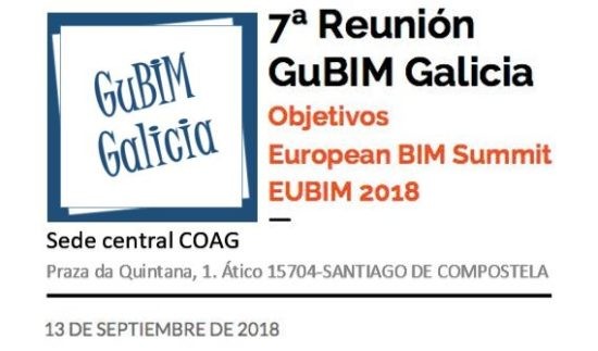 Convocatoria de la 7ª reunión del grupo de usuarios BIM de Galicia