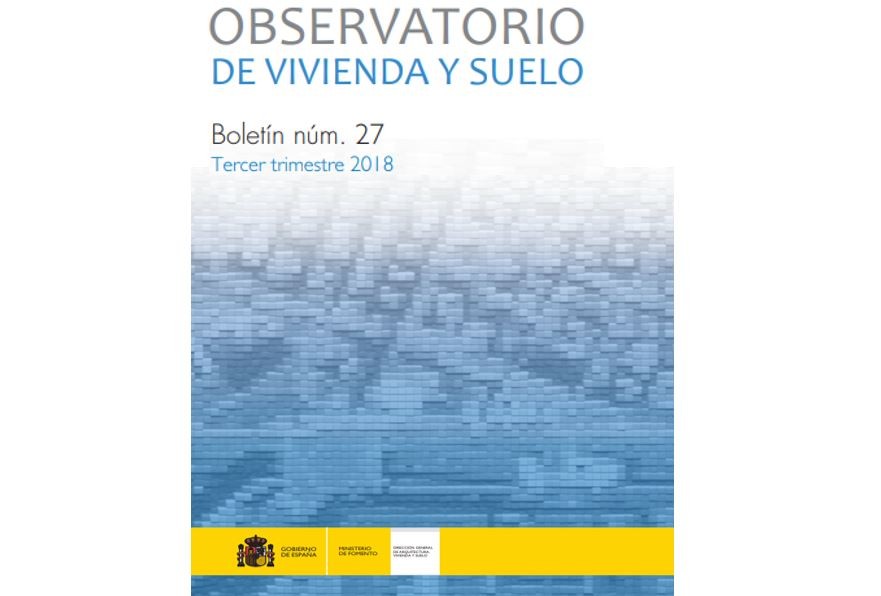 Boletín del Observatorio de Vivienda y Suelo correspondiente al tercer trimestre de 2018
