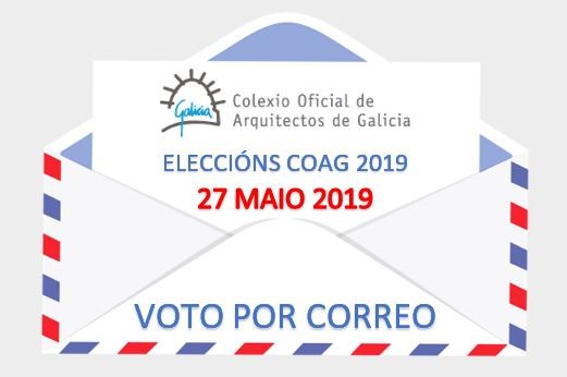 Eleccións COAG  27 de maio de 2019: Ampliado o prazo para solicitar o voto por correo ate o 22 de maio