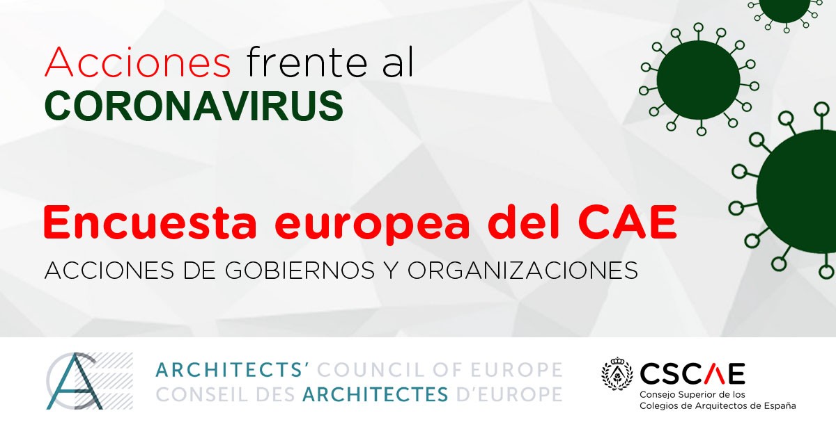 Impacto internacional del COVID-19: encuesta del Consejo de Arquitectos de Europa a sus organizaciones miembro