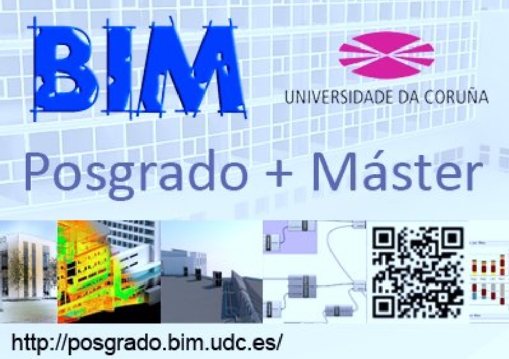 Arranque proceso de inscripción en el Posgrado + Máster BIM de la Universidade da Coruña