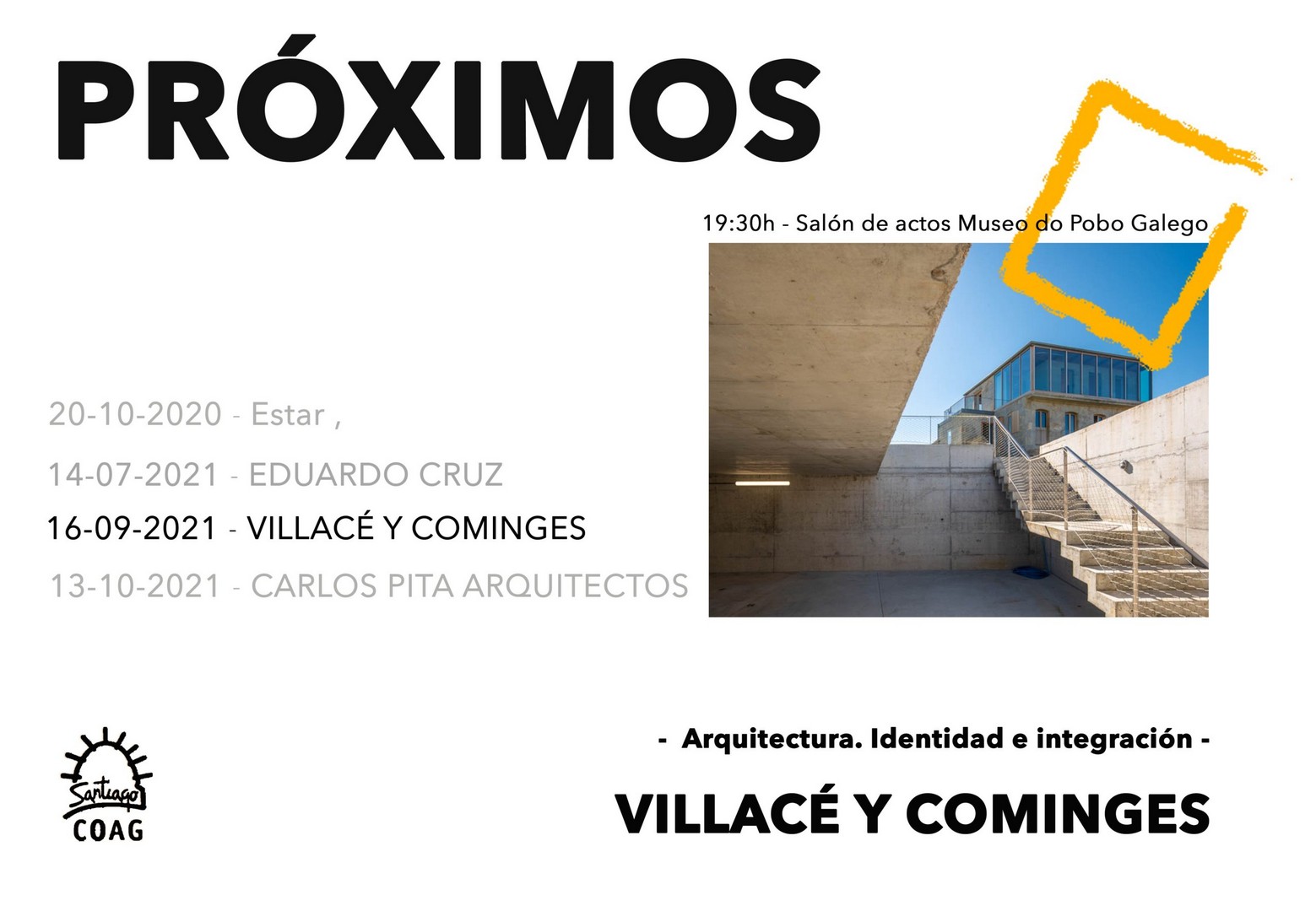 Gravación da conferencia de Villacé e Cominges – Arquitectura. Identidad e Integración. Ciclo Próximos