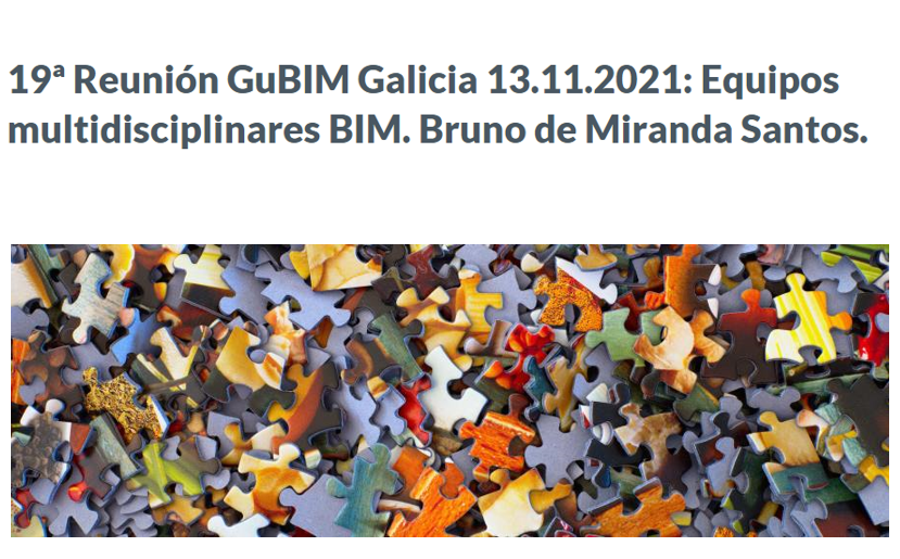 Convocada 19ª reunión del GuBIM Galicia el sábado 13 de noviembre de 2021, a las 12:00 h, a través de videoconferencia