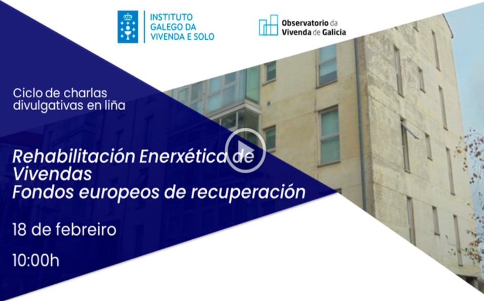 Charla en línea «Rehabilitación Energética de Viviendas y los Fondos Europeos de Recuperación»