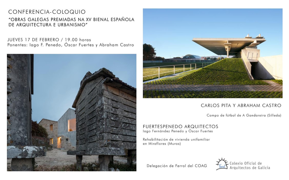 Conferencia-coloquio “Obras galegas premiadas na XV Bienal Española de Arquitectura e Urbanismo»