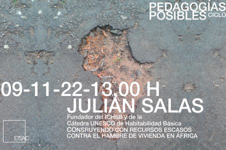 Conferencia Julián Salas. “Construyendo con recurso escasos. Contra el hambre de vivienda en África”