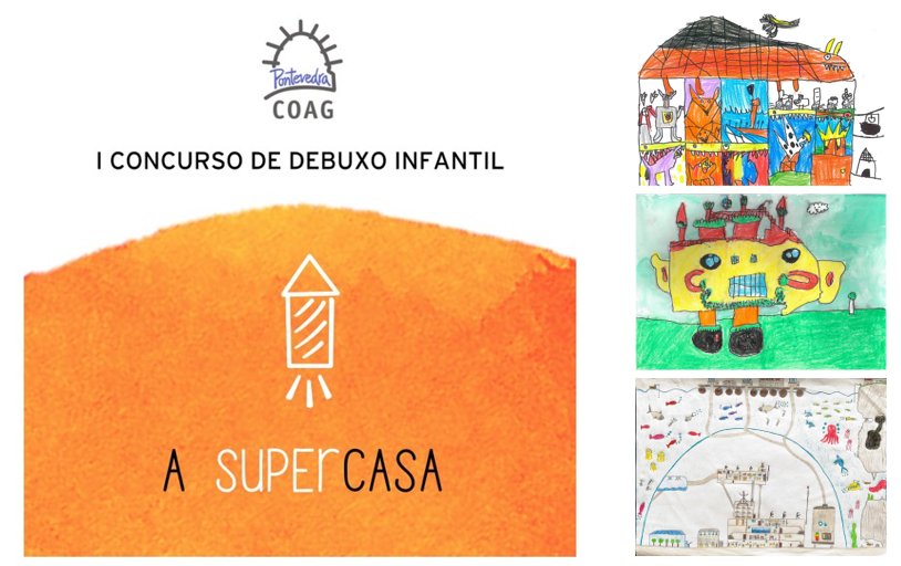 Fallo do I Concurso de Debuxo Infantil «A Supercasa» da Delegacion do COAG en Pontevedra