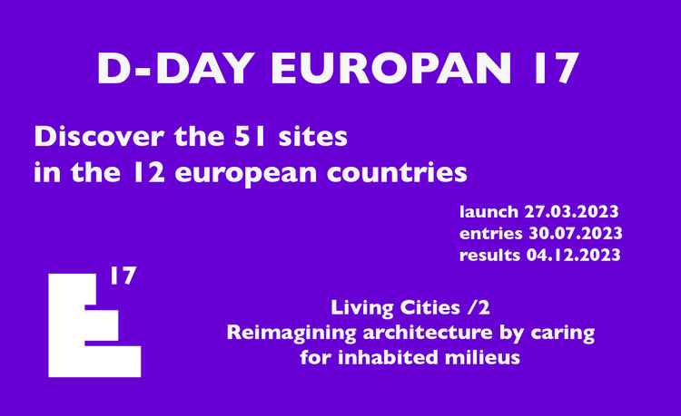 Abiertas las inscripciones para participar en la decimoséptima edición de EUROPAN “Ciudades Vivas 2”