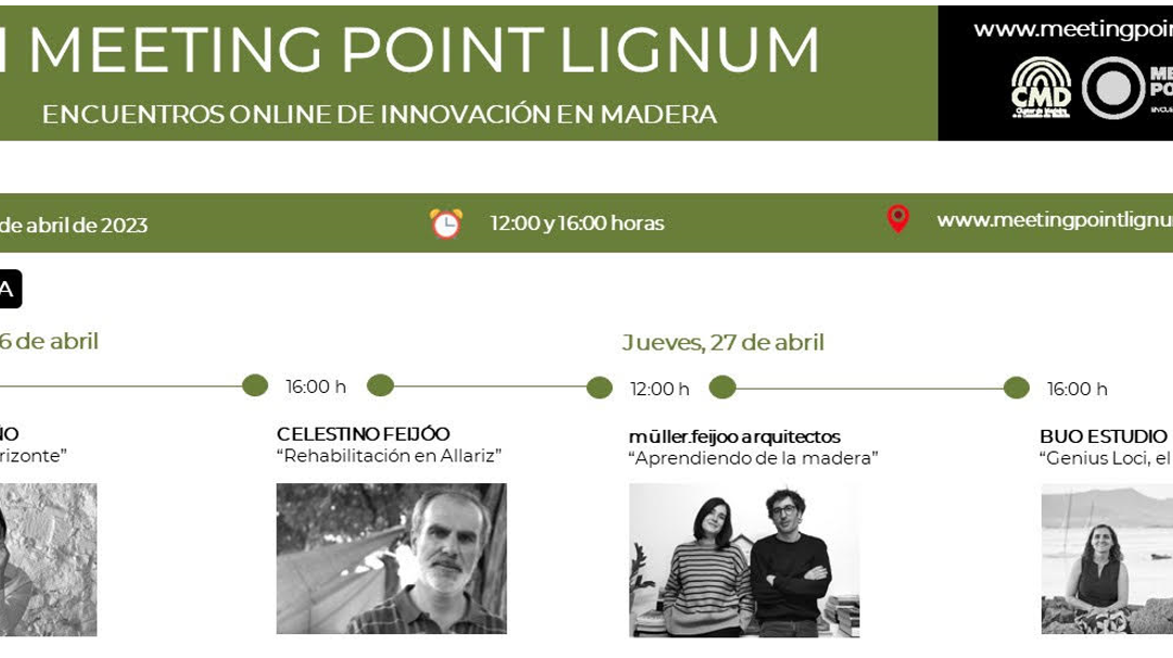 Celebración XII Meeting Point Lignum, Encuentros Online de Innovación en Madera_26 y 27 de abril