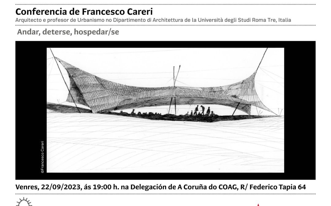 Conferencia de Francesco Careri “Andar, deterse, hospedar/se”