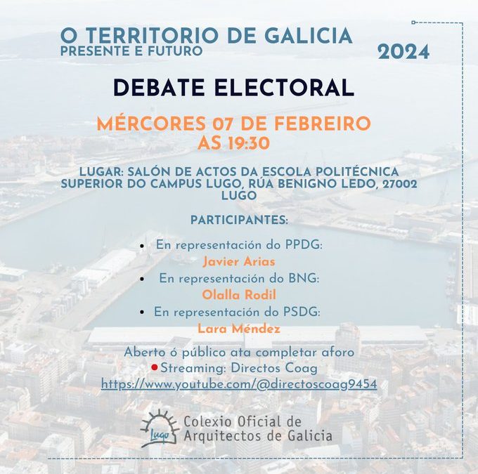 Debate electoral sobre o territorio de Galicia
