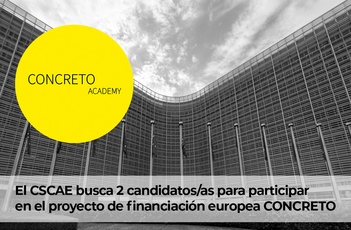 El CSCAE busca dos candidatos que participen en el proyecto de financiación europea CONCRETO