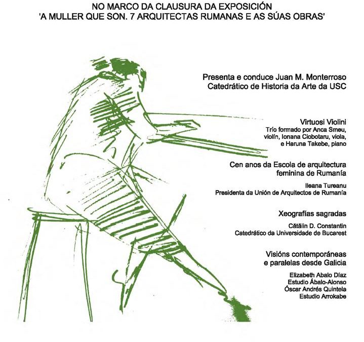 Charla de clausura da exposición ‘A muller que son. 7 arquitectas rumanas e as súas obras’