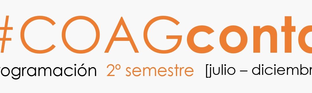 #COAGconta: Programa segundo semestre  [actualización]