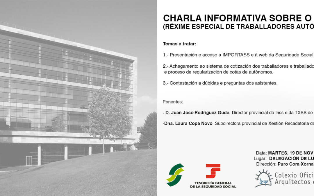 Charla informativa sobre o Réxime Especial dos Traballadores Autónomos