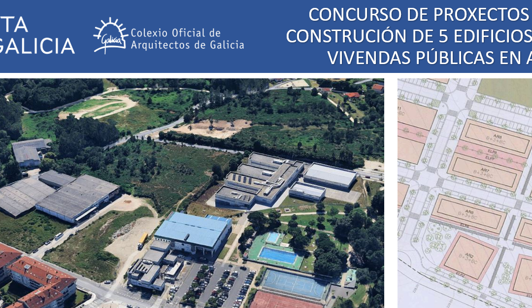 Concurso de ideas para construir 5 inmuebles con 140 nuevas viviendas de promoción pública en Galdrachán, en el ayuntamiento de Ames (A Coruña)