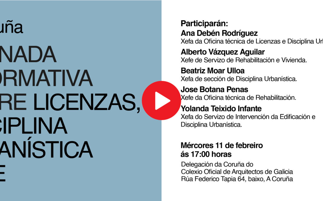 Grabación de la jornada informativa sobre licencias, disciplina urbanística e IAE