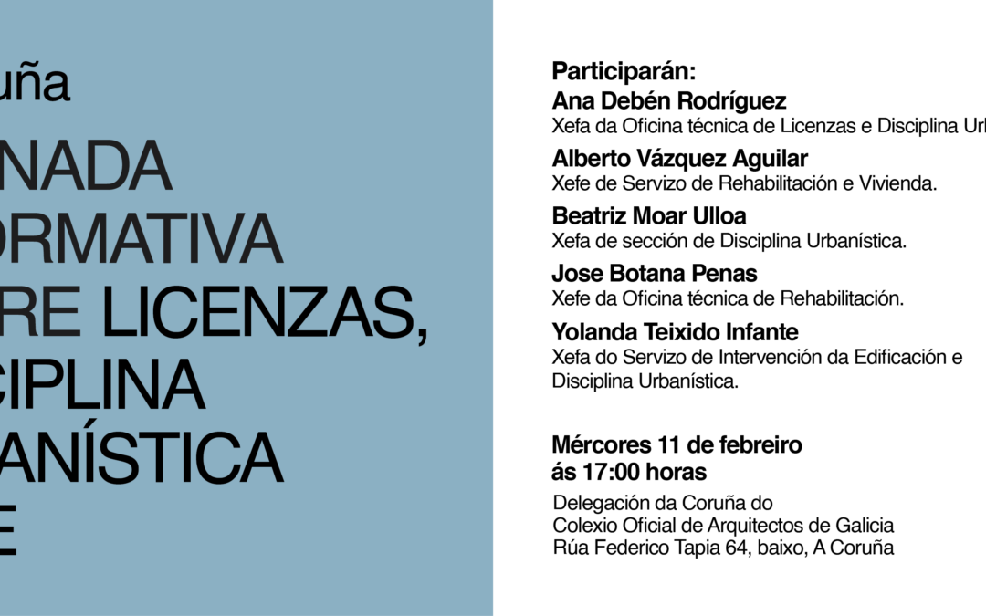 Jornada informativa sobre licencias, disciplina urbanística e IAE