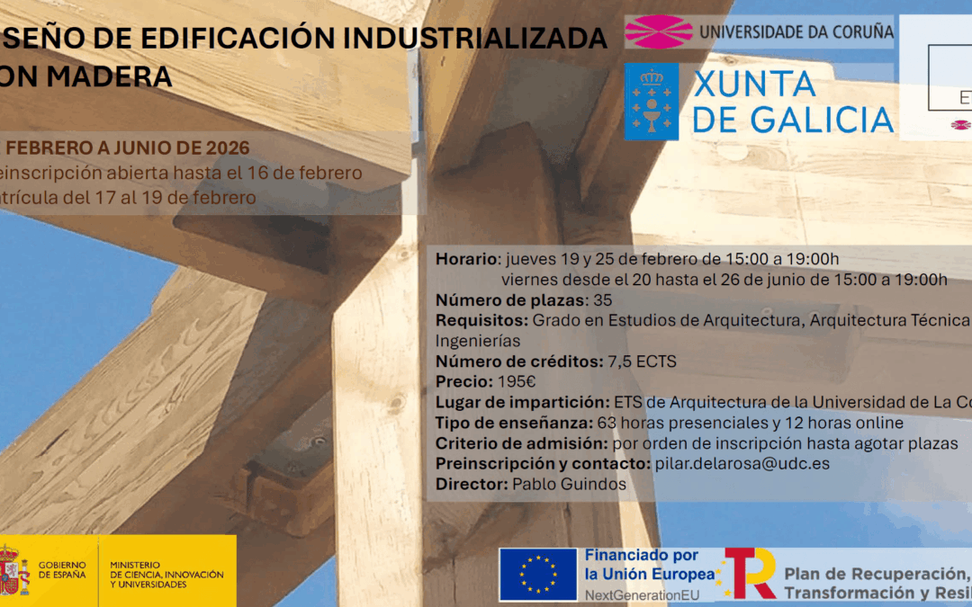 Microcredencial de Diseño de Edificación Industrializada con Madera UDC