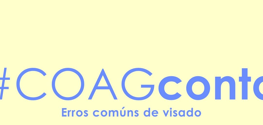 #COAGconta: Erros comúns na tramitación de visado