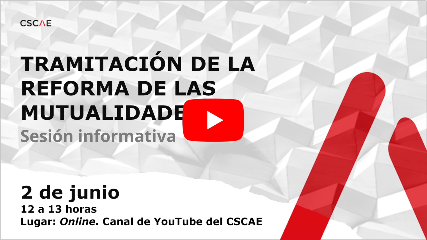 Disponible la grabación de la sesión informativa sobre la tramitación de la reforma de las Mutualidades