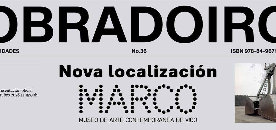 Presentación del número 36 de la revista Obradoiro | NUEVA LOCALIZACIÓN y aforo
